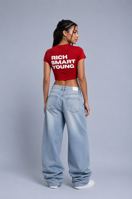 RICH, YOUNG, SMART Raglan Baby Tee | Premium Streetwear | ₹699